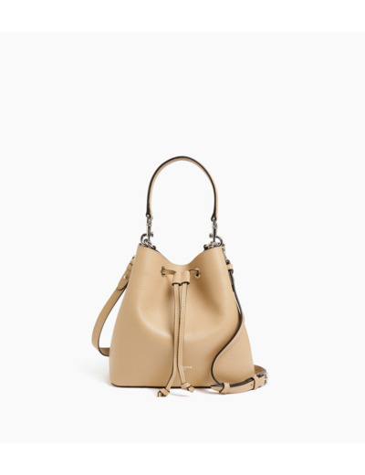 Sac seau Louise en cuir grainé