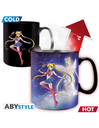 [MUG] SAILOR MOON Mug Heat Change 460ml Sailor&Chibi