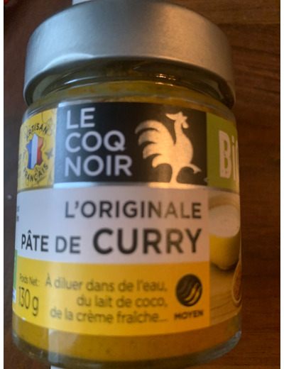 Pâte de curry bio - Jaune - 130g