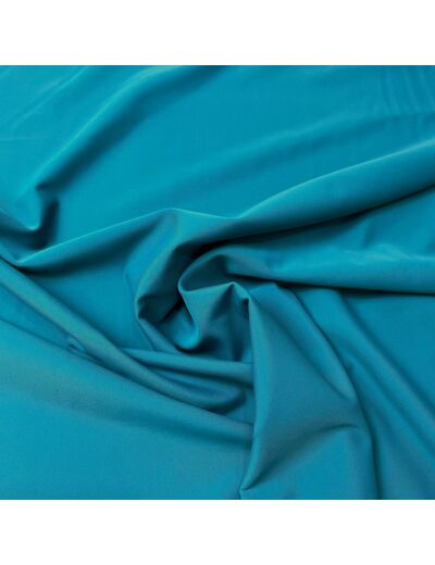 Sélection Coup de Coudre - Tissu Lycra Maillot de Bain Bi Stretch Uni Bleu Canard