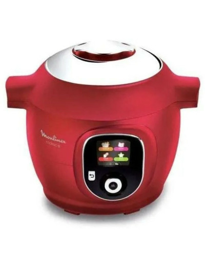 Moulinex Multicuiseur Intelligent Cookeo+ 6L 6 Modes de Cuisson 150 Recettes Préprogrammées Jusqu'à 6 Personnes Rouge CE851500