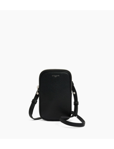 Etui téléphone en cuir grainé