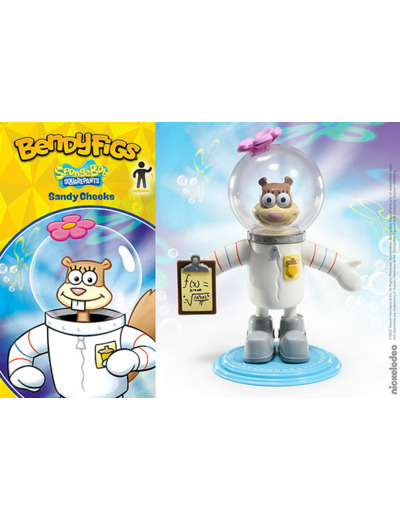 Figurine flexible Bendyfigs Bob l'éponge, modèle Sandy Cheeks 16 cm.