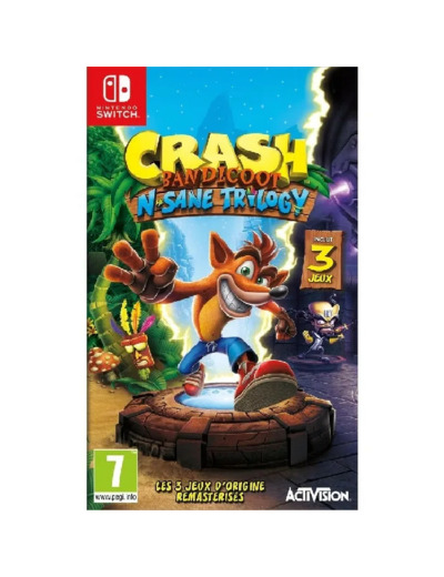 Jeu Switch Crash Bandicoot N. Sane Trilogy